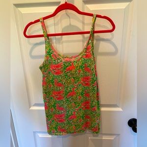 Lilly Pulitzer tank top flamingo print - L